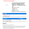 thumbnail image 2 of Rear Right Drum Brake Self Adjuster Repair Kit - Compatible with 1974 - 1978, 1985 - 1993 Dodge Ramcharger 4WD - Centric, 2 of 2