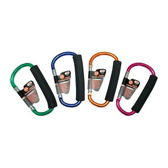 JMK 92640 Jumbo Carabiner Aluminum Hook, 2" Assort Colors