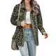 thumbnail image 1 of Lucakuins, chaquetas salvajes a la moda para mujer, estampado de leopardo, cuello vuelto, abrigo de manga larga con botones, ropa de abrigo informal para primavera y otoño Lucakuins moda, 1 of 7