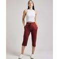 thumbnail image 2 of Real Essentials 3-Pack: Women's Capri Open Bottom Soft Sweatpants with Drawstring (Available in Plus Size), 2 of 7