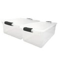 thumbnail image 2 of Homz Bac de Rangement et d'Organisation de 64 Qt avec Couvercles à Loquet, (Lot de 4), 2 of 8