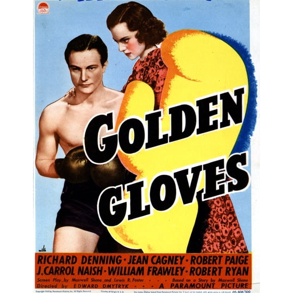 Golden Gloves Canvas Art -  (11 x 17)