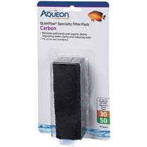 Aqueon Carbon for QuietFlow LED Pro Power Filter 30/50 [Aquarium Filter Pads, Aquarium Supplies] 24 count (6 x 4 ct)