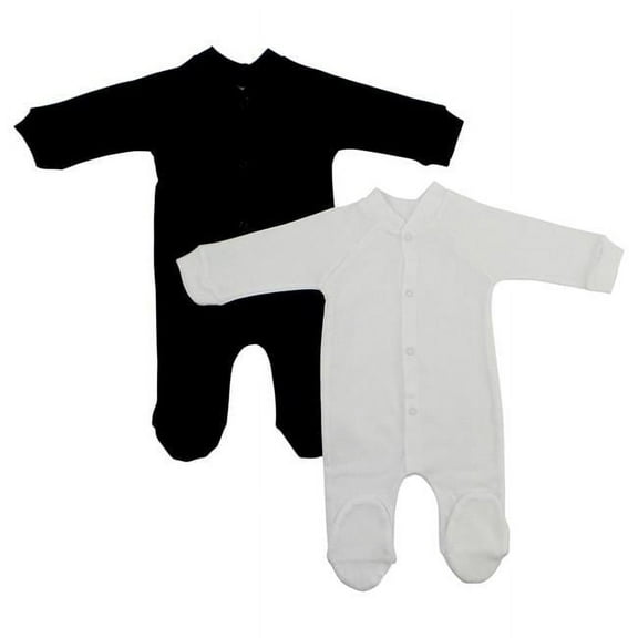 Interlock Closed-toe Sleep & Play, Black & White - Medium