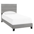 thumbnail image 1 of Horizontally Channeled Twin Bed in Glacier Gray, 1 of 12