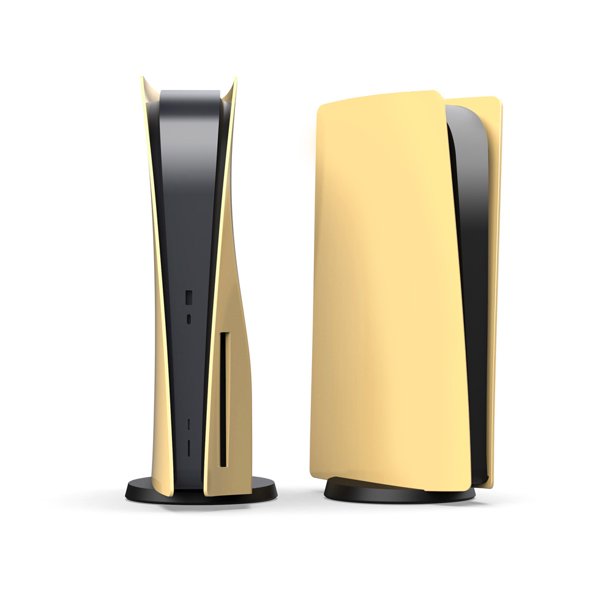 Mytrix PS5 Golden Yellow Faceplates for PS5 Disc Edition, AntiScratch