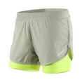 thumbnail image 1 of Lixada Women 2-in-1 Running Shorts Quick Drying Breathable Active Training Exercise Jogging Cycling Shorts with Longer Liner, 1 of 1