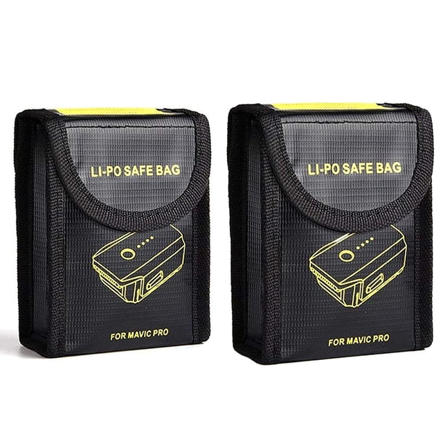 MEGICOT Fireproof Explosion-proof Lipo Battery Safe Bag Li-po Battery Guard Safe Pouch Sack Replacement for DJI Mavic Pro Battery Storage (DJI Mavic Not Included)