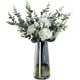 thumbnail image 1 of Modern Glass Vase Irised Crystal Clear Glass Vase For Home Office Decor (crystal Grey), 1 of 4
