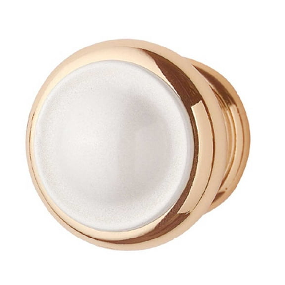 Kitchen Cabinet Knob Bright Brass 1 1/4" Dia | Renovators Supply