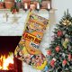 thumbnail image 1 of Hamburguesas de Bob Tema: Calcetines de Navidad, fino lino blanco para colgar en escaleras y chimenea, decoración navideña para el hogar, regalo de Navidad. 45cm × 32cm, 1 of 5