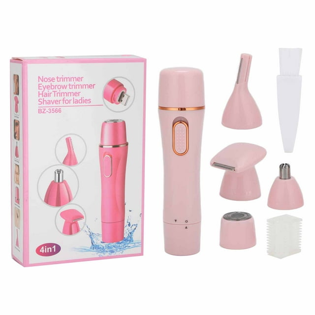 Afeitadora facial 4 en 1, depiladora eléctrica de cejas sin dolor con USB