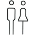 thumbnail image 1 of GOOHOCHY 1 juego de letreros de baño acrílicos con letrero de inodoro, letreros de acrílico y puerta de baño, letreros de baño para hombres y mujeres de negocios, letreros de baño, 1 of 8
