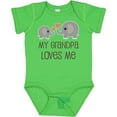 thumbnail image 3 of Inktastic My Grandpa Loves Me Boys or Girls Baby Bodysuit, 3 of 5