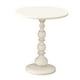 thumbnail image 2 of Mesa de sofá, mesita de noche, redonda, estructura de hierro resistente, mesa auxiliar pequeña, mesa auxiliar Blanco Pequeño, 2 of 8