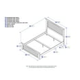 thumbnail image 3 of AFI Nantucket Full Foundation Bed with Matching Footboard, Grey, 3 of 6