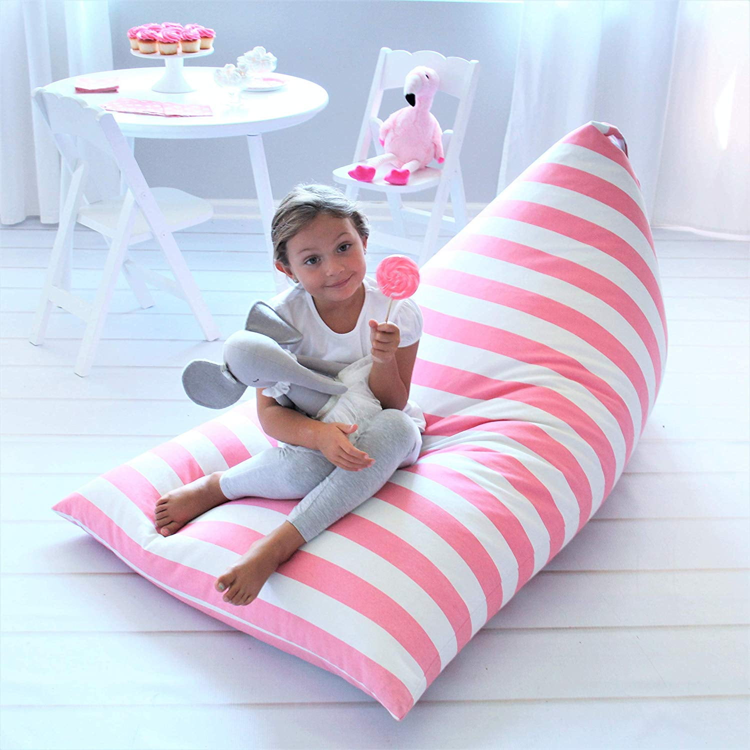 Butterfly Craze Stuffed Animal Storage Bean Bag Chair Cover Stuff ‘n