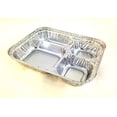 thumbnail image 2 of Handi-Foil 4-Compartment Oblong Aluminum Take-Out Meal Pan w/Board Lid Ref#4145 (pack of 50), 2 of 6