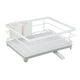 thumbnail image 3 of Estante de secado de cocina, escurridor de platos para mostrador, ahorro de espacio con bandeja de drenaje, estante de secado de platos, estante de blanco Soledad Estante de secado de platos, 3 of 10