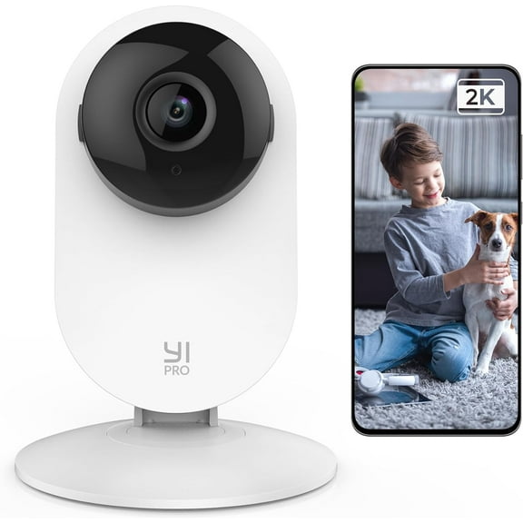 2K 3MP Home Security Camera, Indoor Camera with Person, Vehicle, Animal Detection, Phone App for Baby, Pet, Dog, Monitoring, Compatible Alexa