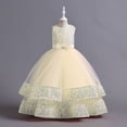 thumbnail image 1 of Vestido infantil con lentejuelas, vestido infantil con lazo, vestido de princesa para niña, vestido de niña de flores para actuación de piano, 1 of 5