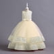 thumbnail image 3 of Vestido infantil con lentejuelas, vestido infantil con lazo, vestido de princesa para niña, vestido de niña de flores para actuación de piano, 3 of 5