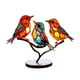 thumbnail image 5 of Pájaros en rama Adorno de escritorio Escultura de pájaros de metal Figuras elegantes Estatuas 16cmx17.5cmx8cm, 5 of 9