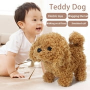 50% Off Clear!Tarmeek Interactive Plush Stuffed Puppy for Kids,Walking,Barking,Singing,Tail Wagging,Realistic Electric Smart Dog Plush Toy,Stuffed Robot Dog Toddler Toys,Birthday Gifts for Kids