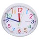 thumbnail image 1 of Reloj de pared con hora, decoración para habitación de niños, sala de estar, silencio, gusto, plástico blanco, oficina, 1 of 6