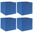 thumbnail image 1 of Cajas de almacenamiento VidaXL, cubos plegables azules de 32 x 32 x 32 cm, juego de 4, 1 of 5