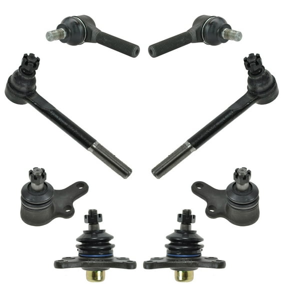 TRQ 8 pc Kit Ball Joint Tie Rod End LH RH Set for 89-95 Toyota Pickup Truck 2WD PSA59508