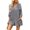 Grey, variant on sunshuilll Turtleneck Long Sleeve Leopard Rompers Women's