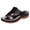 D, variant on Women's Wedge Sandals Lightweight Non Slip Orthopedic Shoes Comfortable Slip On Flip Flops Casual Summer Beach Sandal Black Size 9