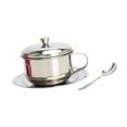 thumbnail image 5 of deevoka Coffee Mug with Saucer Spoon Handle 200ml Tea Cup for Restaurant Office Home 4Pcs, 5 of 9