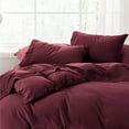 thumbnail image 7 of U by Bedsure Queen Sheet Set - Soft Sheets for Queen Bed, 4 Pieces Hotel Luxury Burgundy Sheets, Easy Care Polyester Microfiber material Cooling Bed Sheet Set, 7 of 7