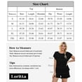 thumbnail image 5 of Loritta Pajamas Set for Woman Short Sleeve for Woman 2 Piece Round Neck Summer Lounge Set,S-2XL, 5 of 6