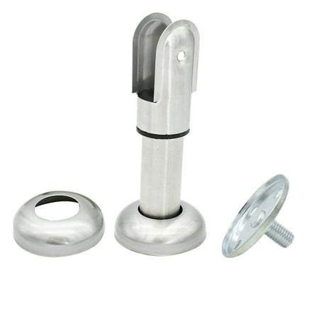 

Stainless Steel Partition Bracket Foot Toilet Partition Foot Toilet Partition Bracket for Bathroom (Silver)