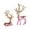 B, variant on Pair of Christmas Resin Deer Ornaments - Home Decor for Living Room, TV & Wine Cabinets, Festive Holiday Accents, Durable Resin Material, Adds Elegant Christmas Ambiance, 2pcs, B