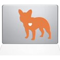 thumbnail image 1 of The Decal Guru I Love My French Bulldog Decal Vinyl Sticker, 13" MacBook Pro (2016 & Newer Models), Orange, 1 of 1