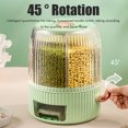 thumbnail image 4 of Contenedor de almacenamiento de granos de alimentos Gran capacidad 10L 6 rejillas Dispensador de arroz giratorio Caja de almacenamiento de alimentos de grano sellado Cubo de almacenamiento de cocina p, 4 of 10