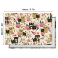 thumbnail image 6 of Yorkie Dog and Pioneer Flower Summer Placemats Table Placemats Set Of 4-Linen Kitchen Washable Placemats Table Mats 11.8"x17.7"Non-Slip Heat Resistant, 6 of 6