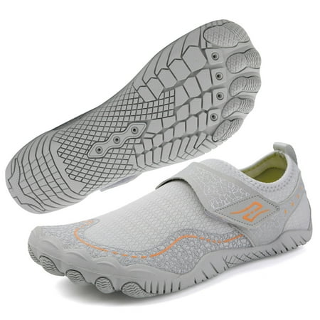 

EDFRWWS Aqua Shoes Breathable Diving Sneaker Wading Shoes for Hiking (Rose Red 43)