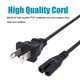 thumbnail image 3 of Cable de alimentación Saireed de 2 clavijas IEC C7 de 8 pies para TCL Roku Samsung LG, 3 of 6