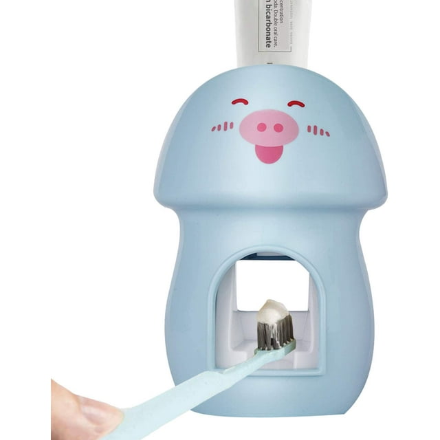 Toothpaste Dispenser for Kids, Automatic Toothpaste Squeezer, Hands Free Toothbrush Holder for Family Washroom Bathroom