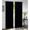 thumbnail image 3 of Luxury Home Textile Bridget Crushed Satin Rod Pocket Curtain Panels, 54" x 84", 2 Panels, 3 of 3