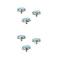 thumbnail image 1 of Justharion 3pcs Alloy Performance High Compatibility Finger Buttons For Trumpet Valves Parts No Tool Required 3pcs blue turquoise 2Set, 1 of 6