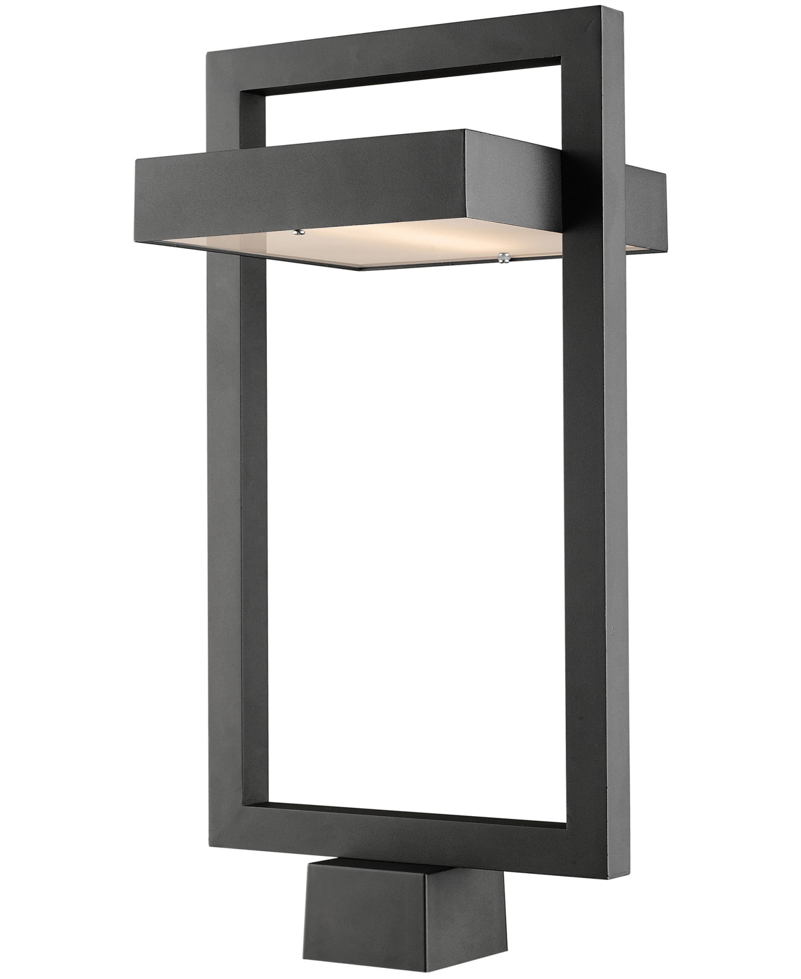1 Light Outdoor Post Mounted Fixture - 566PHBS-536P-BK-LED