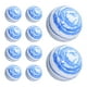 thumbnail image 5 of 10 pelotas de golf para entrenamiento de golf, ligeras, para niños y adultos. Azul Blanco, 5 of 9