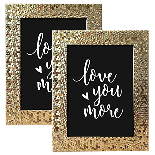 Artbyhannah 5x7 Inch 2 Pack Gold Picture Frame Set With High Definition Glass For Table Top Display And Wall Mounting Photo Wedding Or Home Decoration Com - Home Decoration Definition Artbyhannah 5x7 Inch 2 Pack Gold Picture Frame Set With High Definition Glass For Table Top Display And Wall Mounting Photo Wedding Or Home Decoration Com - Home Decoration Definition