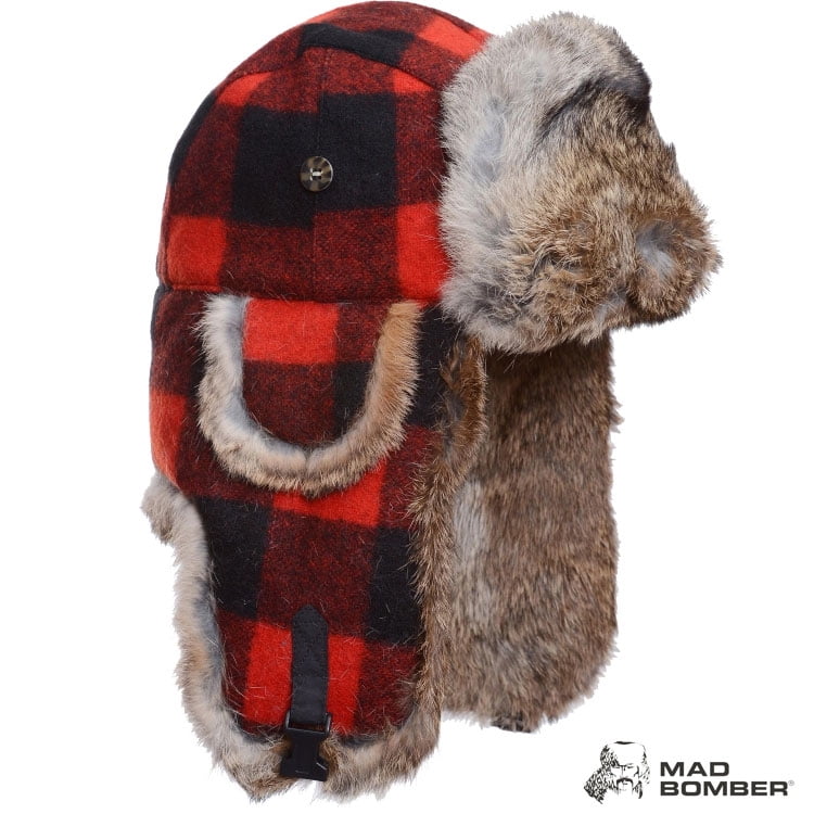 Mad Bomber Wool Bomber Hat (XL)- Red 